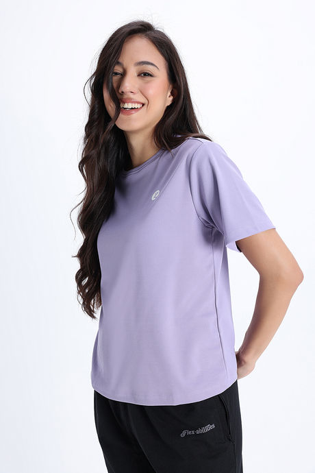 Zivame Knit Poly Loungewear Top - Heirloom Lilac — image 3